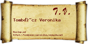 Tombácz Veronika névjegykártya