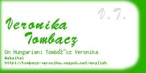 veronika tombacz business card